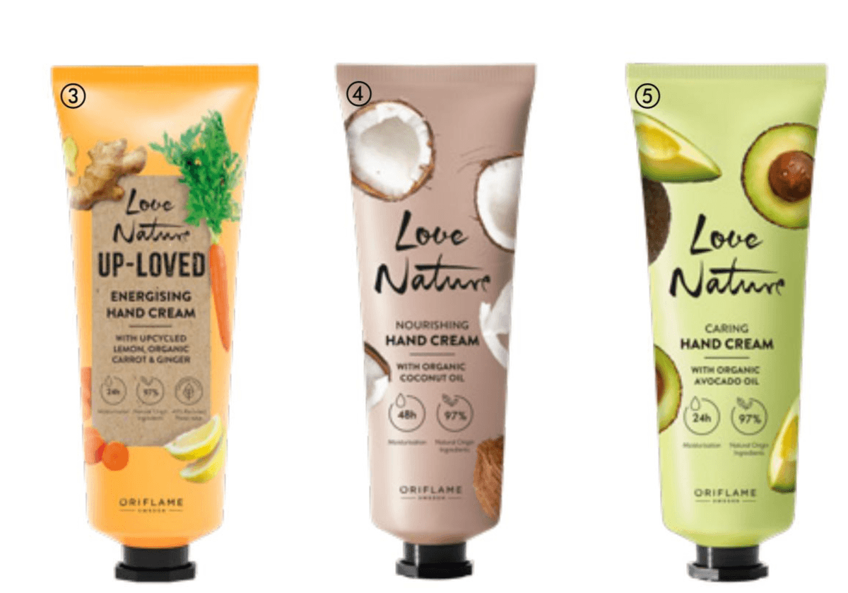 Love Nature Up-Loved poživljajoča krema za roke 75 ml - Akcija v trgovini Oriflame