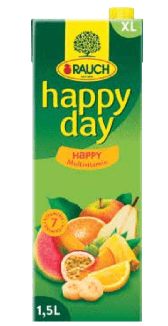 Pijača Happy Day 1,5 l Rauch Akcija v trgovini Tuš