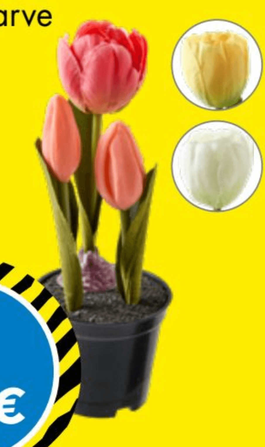 Umetne rože v loncu - Akcija v trgovini Tedi