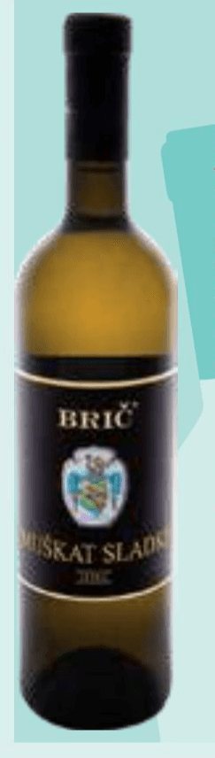 Vrhunsko vino ZGP Sladki muškat "Brič" 0,75 l Akcija v trgovini E.Leclerc