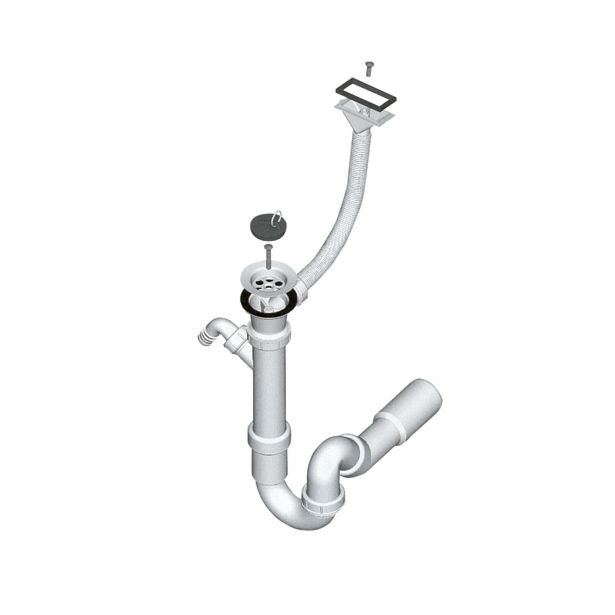 PVC Sifon za korito Liv enojni ravni - Akcija v trgovini Merkur