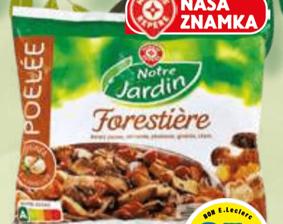 Mešanica gozdnih gob Notre Jardin 400 g Akcija v trgovini E.Leclerc