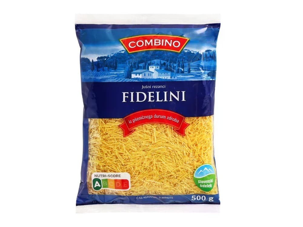 Combino Jušni rezanci Fidelini 500 g Akcija v trgovini Lidl