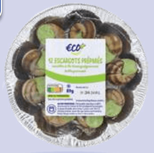 Eco+ polži po burgundsko 89 g Akcija v trgovini E.Leclerc