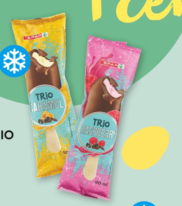SPAR Sladoled Trio 90 ml - Akcija v trgovini Spar