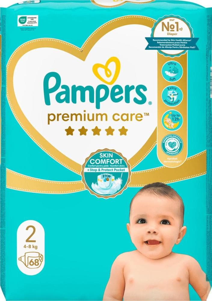 Plenice Pampers Premium Care 32/1, 38/1, 44/1, 52/1, 60/1, 44/1, 48/1, 54/1, 62/1, 70/1 Akcija v trgovini Spar