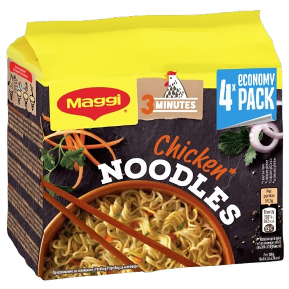 Maggi piščančje testenine 4 x 59,2 g Akcija v trgovini Mercator