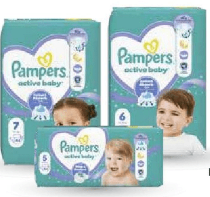 Plenice Pampers Jumbo pack več vrst Akcija v trgovini Mercator