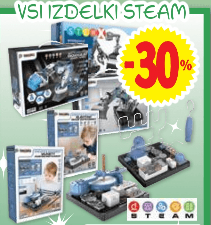 Izdelki STEAM Akcija v trgovini E.Leclerc