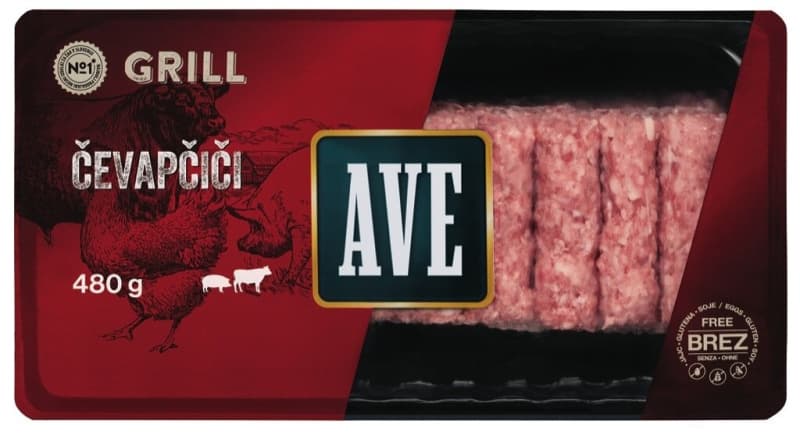 Banjaluški čevapčiči 480 g Ave Akcija v trgovini Spar