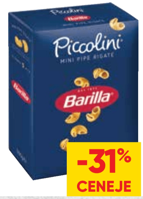 Testenine Barilla 500 g Akcija v trgovini Mercator