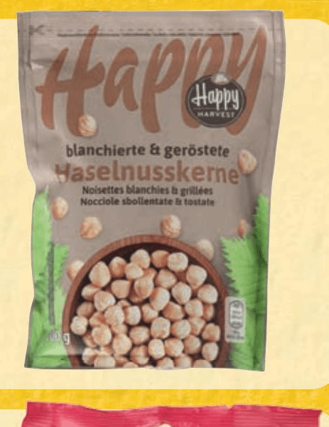 Happy Harvest blanširani in praženi mandlji/lešniki 200 g Akcija v trgovini Hofer