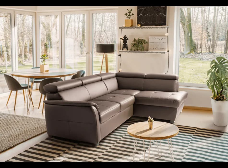 Usnjena kotna Granada 237x179cm Akcija v trgovini Harvey Norman