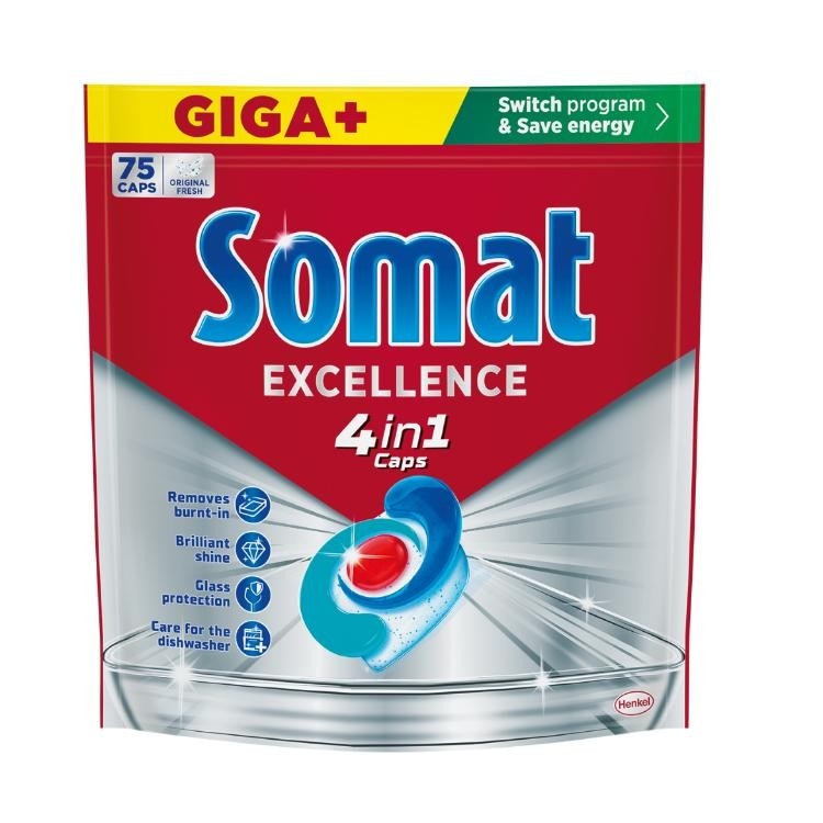 Kapsule Somat Excellence 4v1 75 pranj Akcija v trgovini Mercator