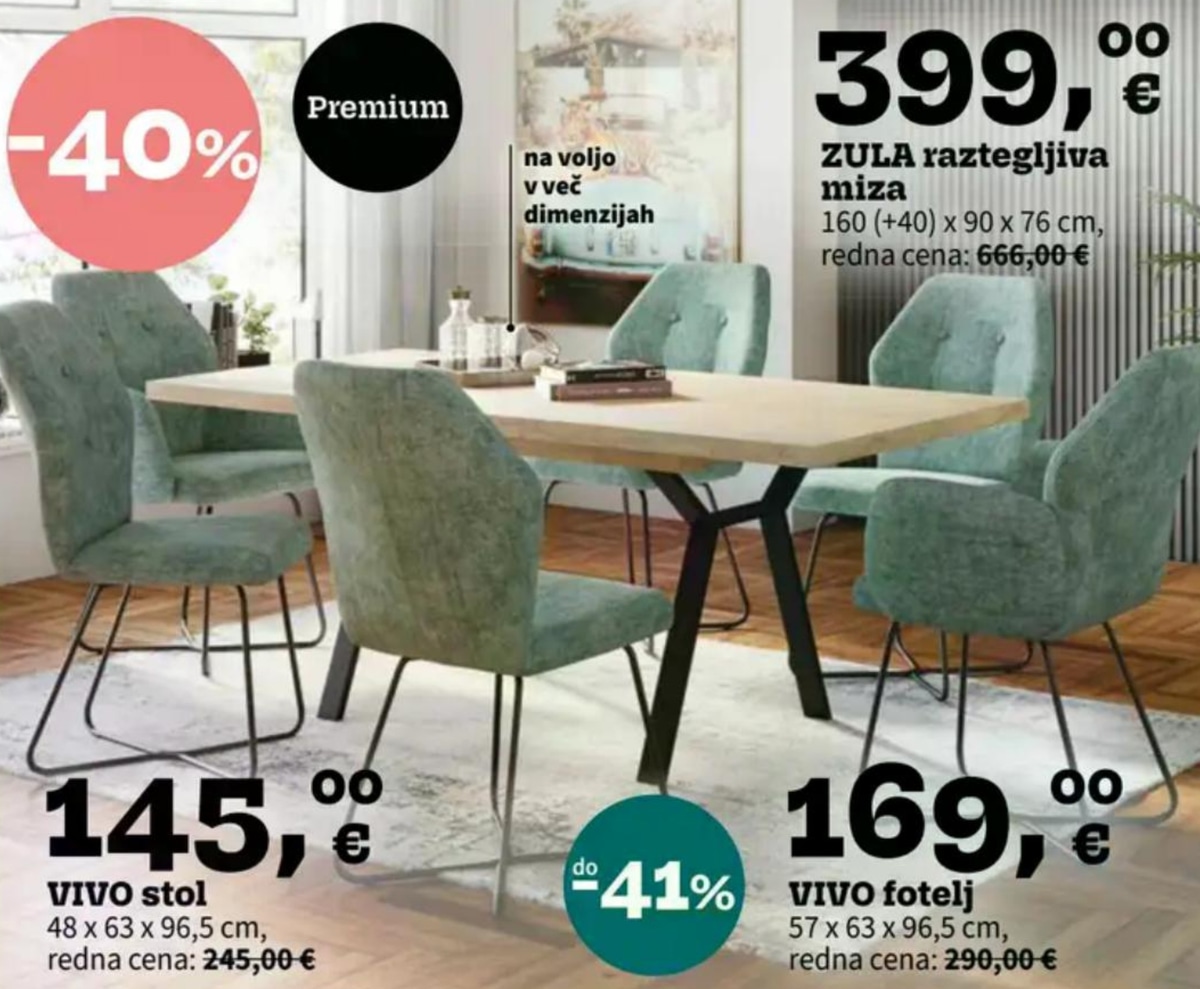 VIVO stol 48 x 63 x 96,5 cm - Akcija v trgovini Prima