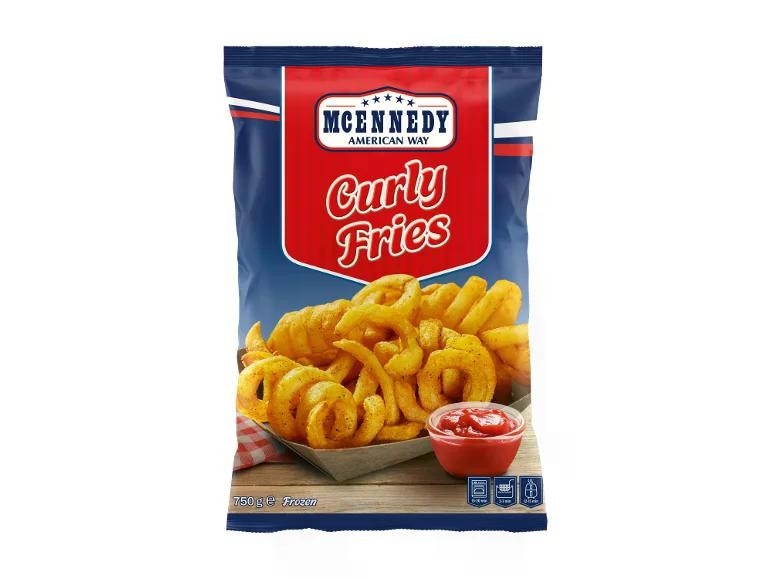 MCENNEDY Zavit krompirček "Curlies" 750 g - Akcija v trgovini Lidl