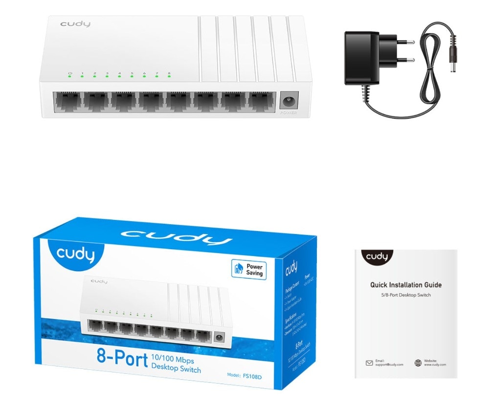 Switch CUDY FS108D - Akcija v trgovini Pevex