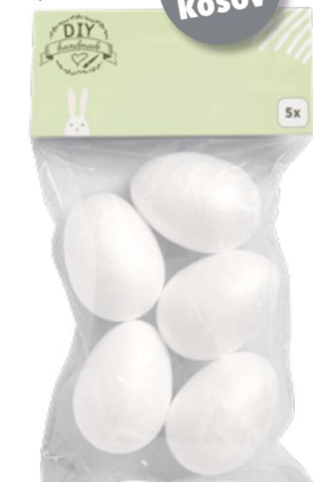 Jajca iz stiroporja 5 kosov DIY handmade - Akcija v trgovini Tedi