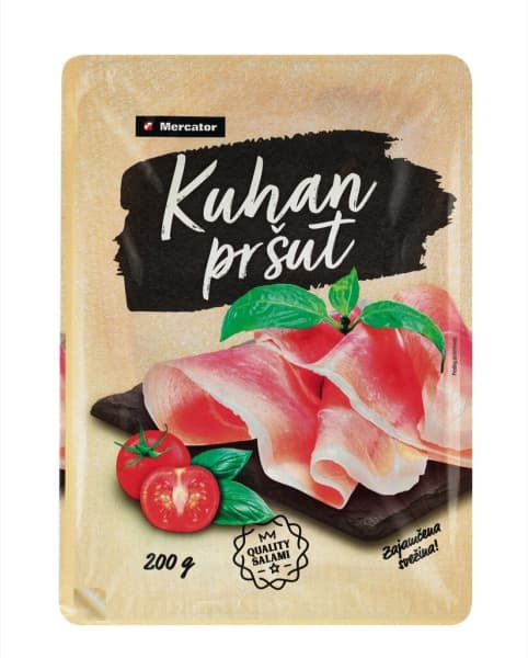 Narezek kuhan pršut 200 g Mercator Akcija v trgovini Mercator