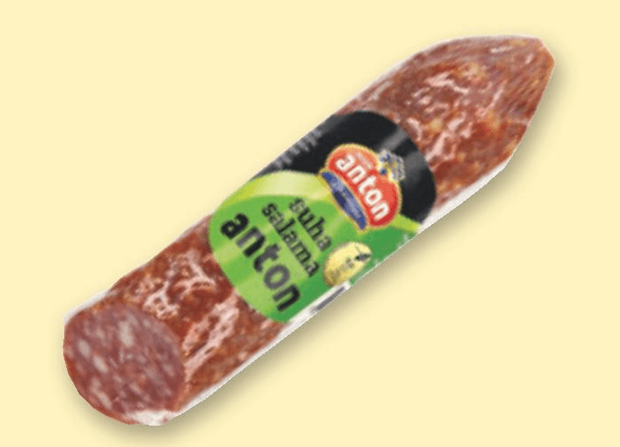 Suha domača salama Anton 600 g Akcija v trgovini E.Leclerc