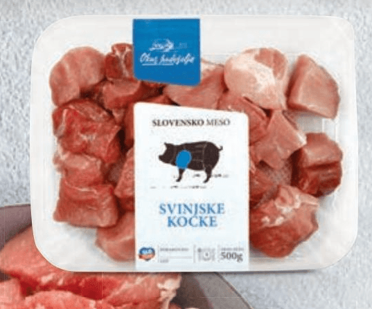 Okus podeželja svinjske kocke 500 g Akcija v trgovini Hofer