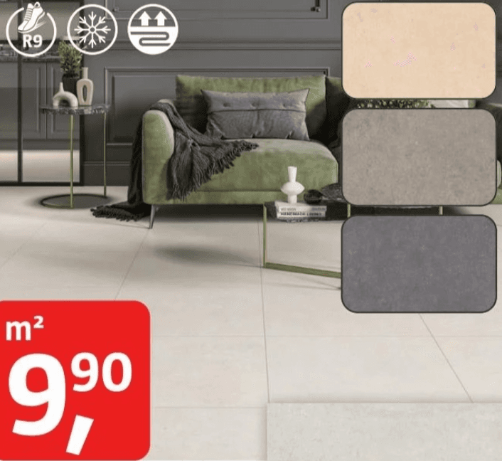 Gres ploščica 'Big' 60 x 60 cm, v paketu 1,44 m² Akcija v trgovini Bauhaus