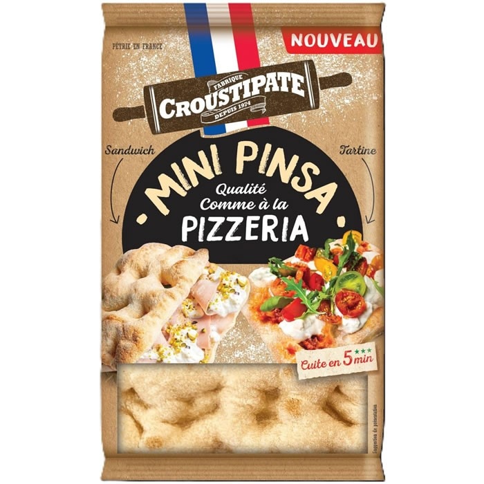 MINI PINSA CROUSTIPASTE 125 g - Akcija v trgovini E.Leclerc