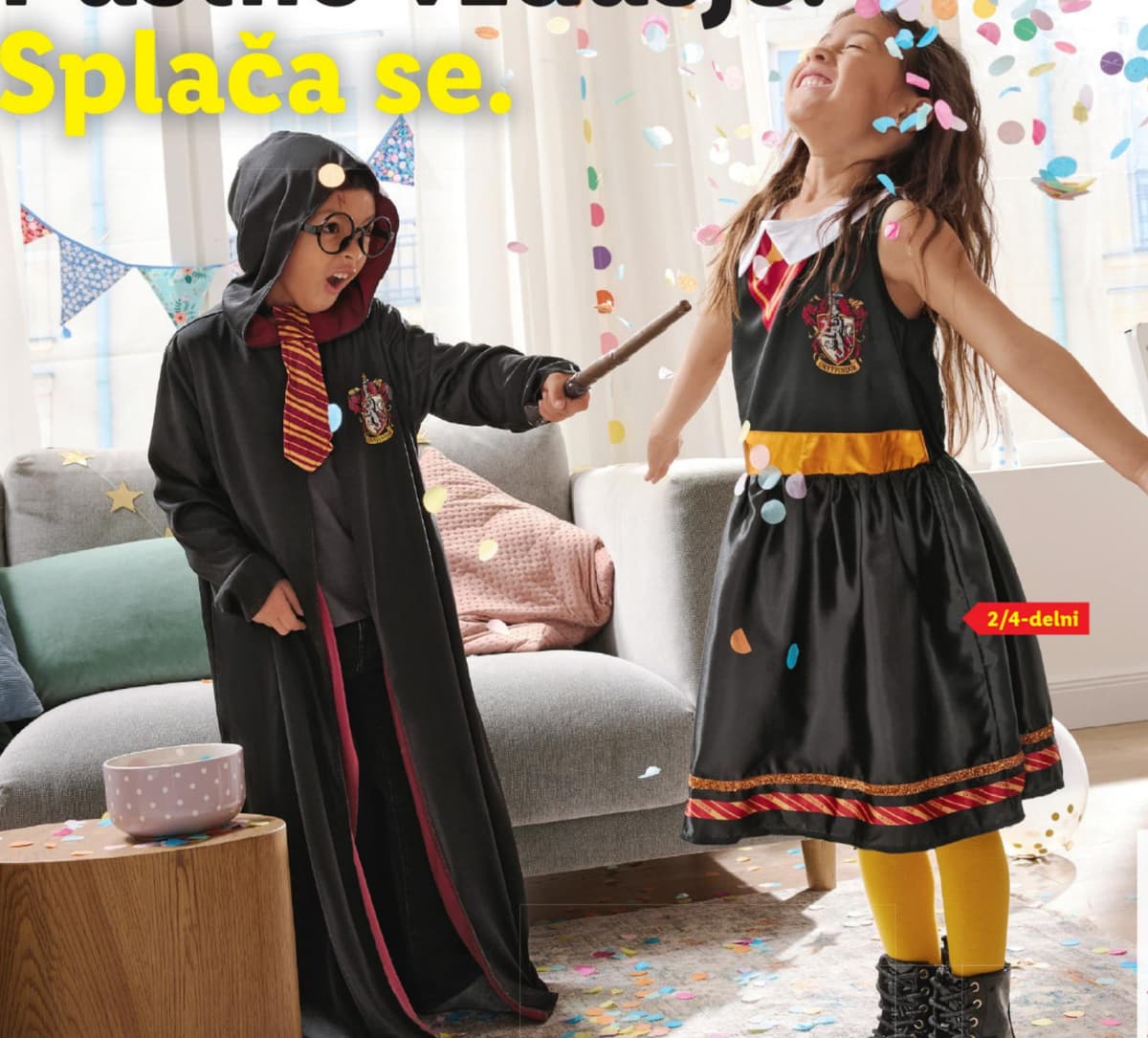 Otroški kostum „Harry Potter“ Akcija v trgovini Lidl