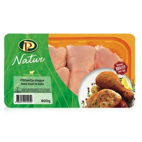 Piščančja stegna brez kosti in kože PP Natur 800 g Akcija v trgovini Mercator