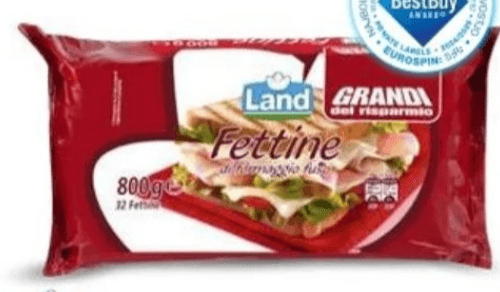 Land topljeni sir v lističih 32 kosov, 800 g Akcija v trgovini Eurospin