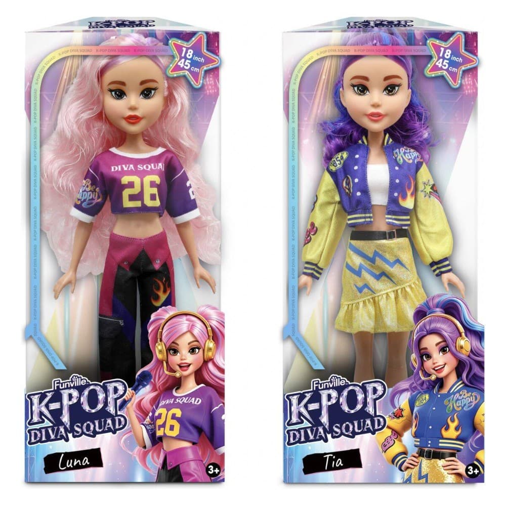 Funville K-Pop Diva Squad lutka 29 cm, 45 cm Akcija v trgovini Spar