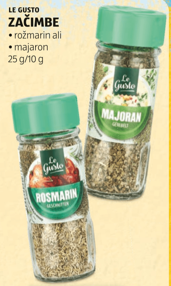 LE GUSTO Začimbe Rosmarin 25 g - Akcija v trgovini Hofer