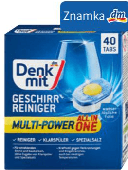 Denkmit Multi-Power All In One tablete za strojno pomivanje posode 40 kosov Akcija v trgovini Dm