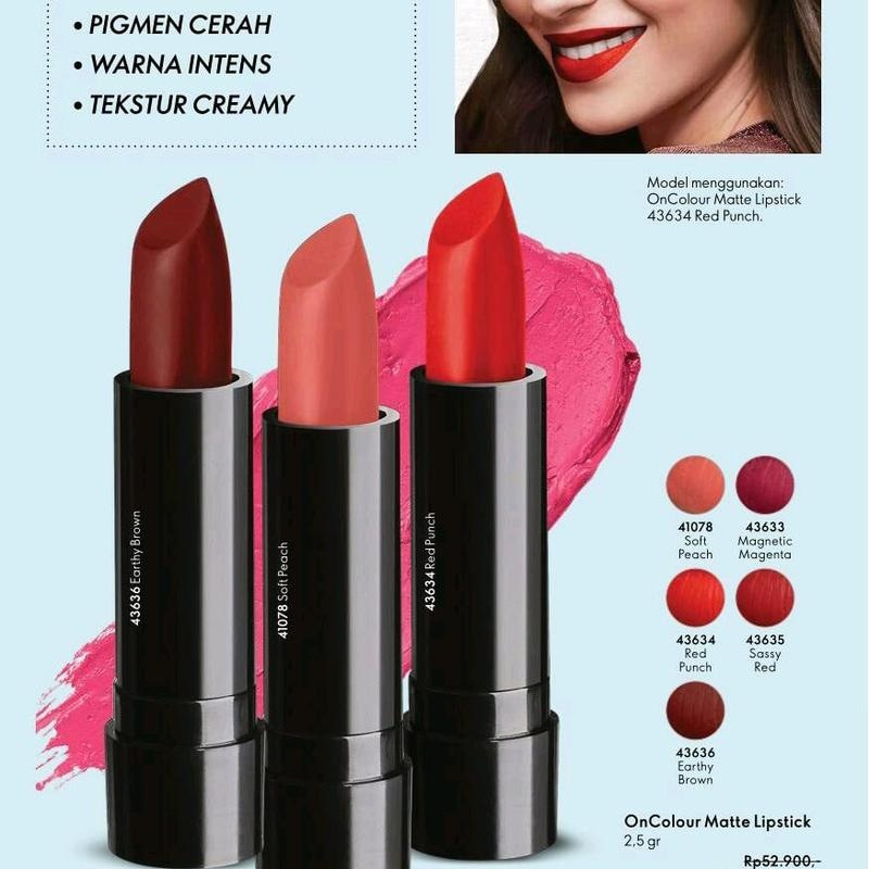 OnColour mat šminka Red Punch 2.5 g - Akcija v trgovini Oriflame