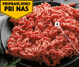 Mesni pripravek iz govejega in svinjskega mesa