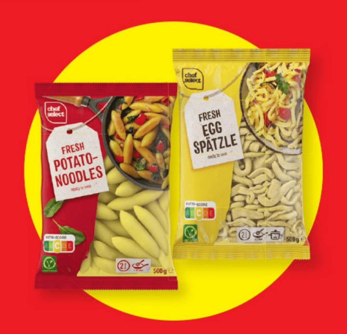 Chef Select krompirjevi/jajčni svaljki 1 kg Akcija v trgovini Lidl