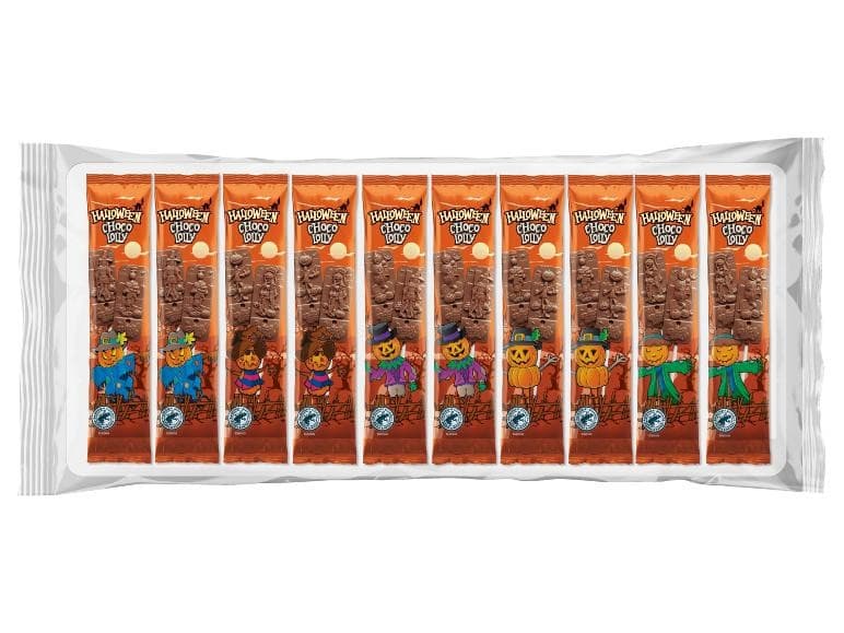 HALLOWEEN Čokoladne lizike 10 x 15 g Akcija v trgovini Lidl