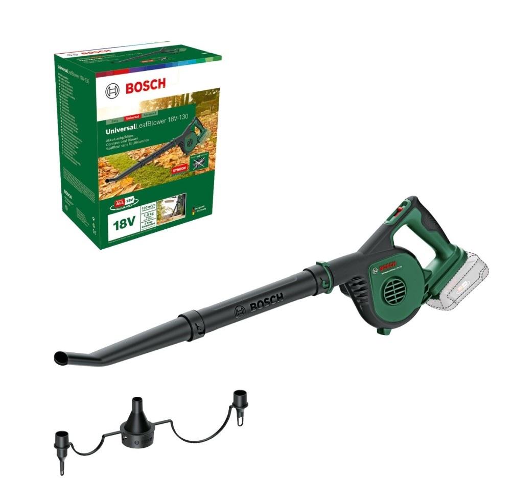 Akumulatorski vrtni puhalnik UniBlower 18V-130 solo Bosch Akcija v trgovini Pevex