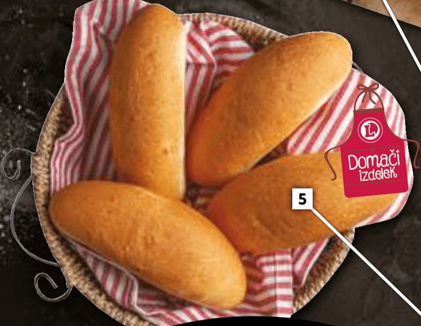 Mlečna štručka 4 kosi Domači izdelek - Akcija v trgovini E.Leclerc