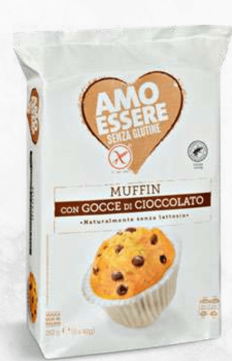 Mafini s čokoladnimi kapljicami 252 g Amo Essere Senza Glutine Akcija v trgovini Eurospin