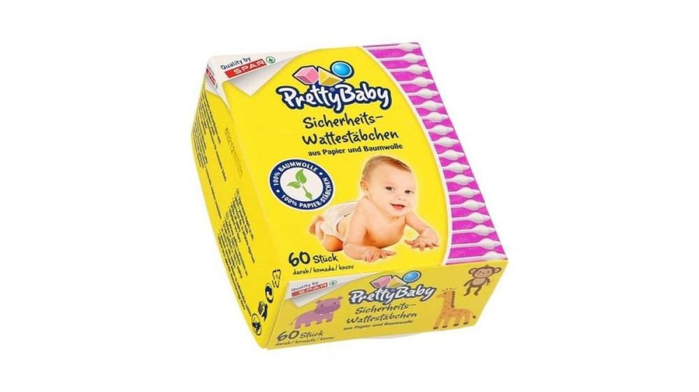 Pretty Baby Vatirane palčke za ušesa z varovalom 60/1 - Akcija v trgovini Spar