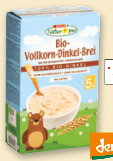 Bio pirina žitna kašica Natur pur 90 g - Akcija v trgovini Spar