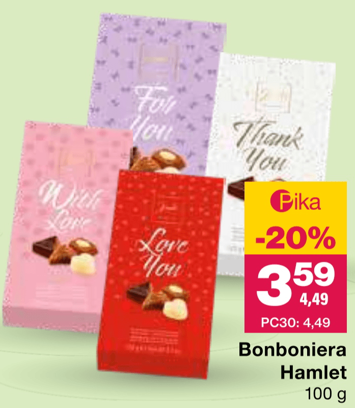 Bonboniera Hamlet 100 g - Akcija v trgovini Mercator