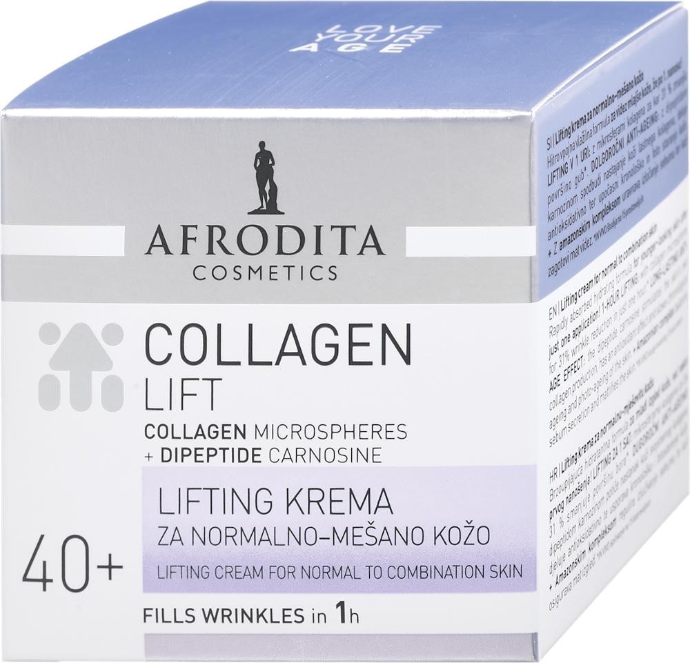 Afrodita Cosmetics Collagen Lift krema za obraz 50 ml Akcija v trgovini Dm