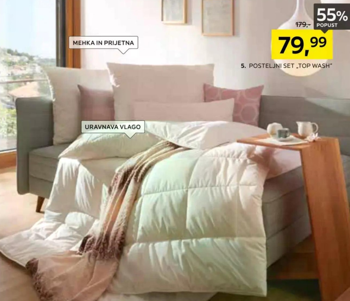 Posteljni set „TOP WASH" billerbeck - Akcija v trgovini Lesnina