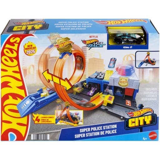 Hot Wheels Policijska postaja Akcija v trgovini Tedi