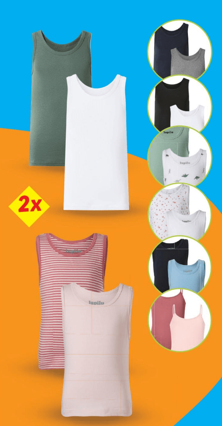 Esmara Kids Spodnja majica 2 kosa - Akcija v trgovini Lidl