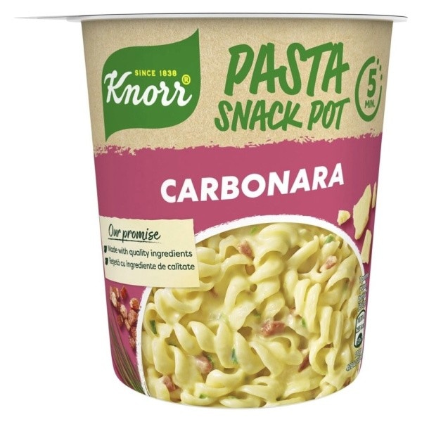 Pasta snack Knorr 55 g, 63 g, 66 g Akcija v trgovini Mercator