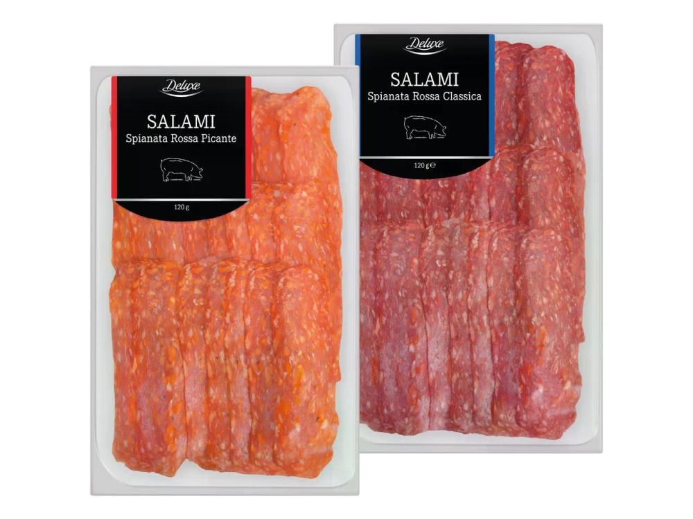 Deluxe Suha salama "Spianata Rossa" 120 g - Akcija v trgovini Lidl