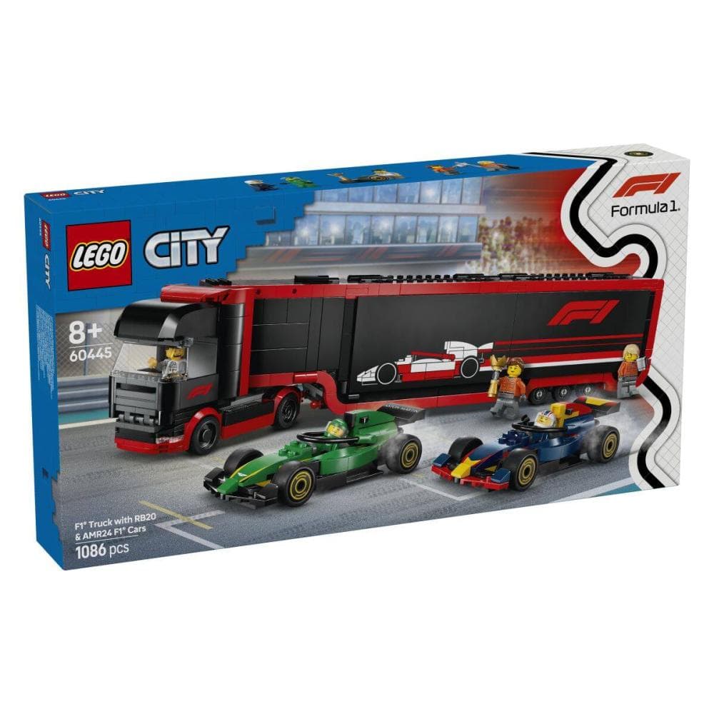 Tovornjak in Dirkalnika F1 Lego Akcija v trgovini Spar